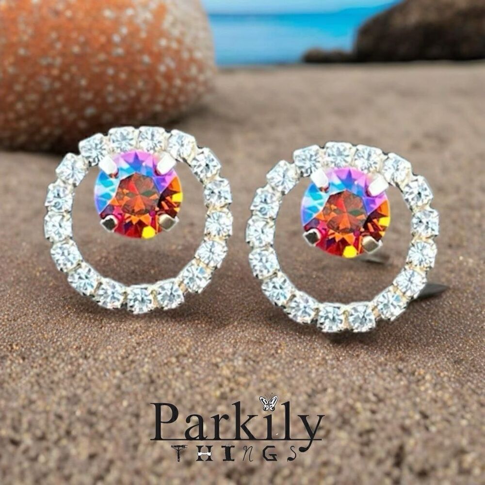 Handcrafted earrings with Swarovski crystal - Picture 4 of 6